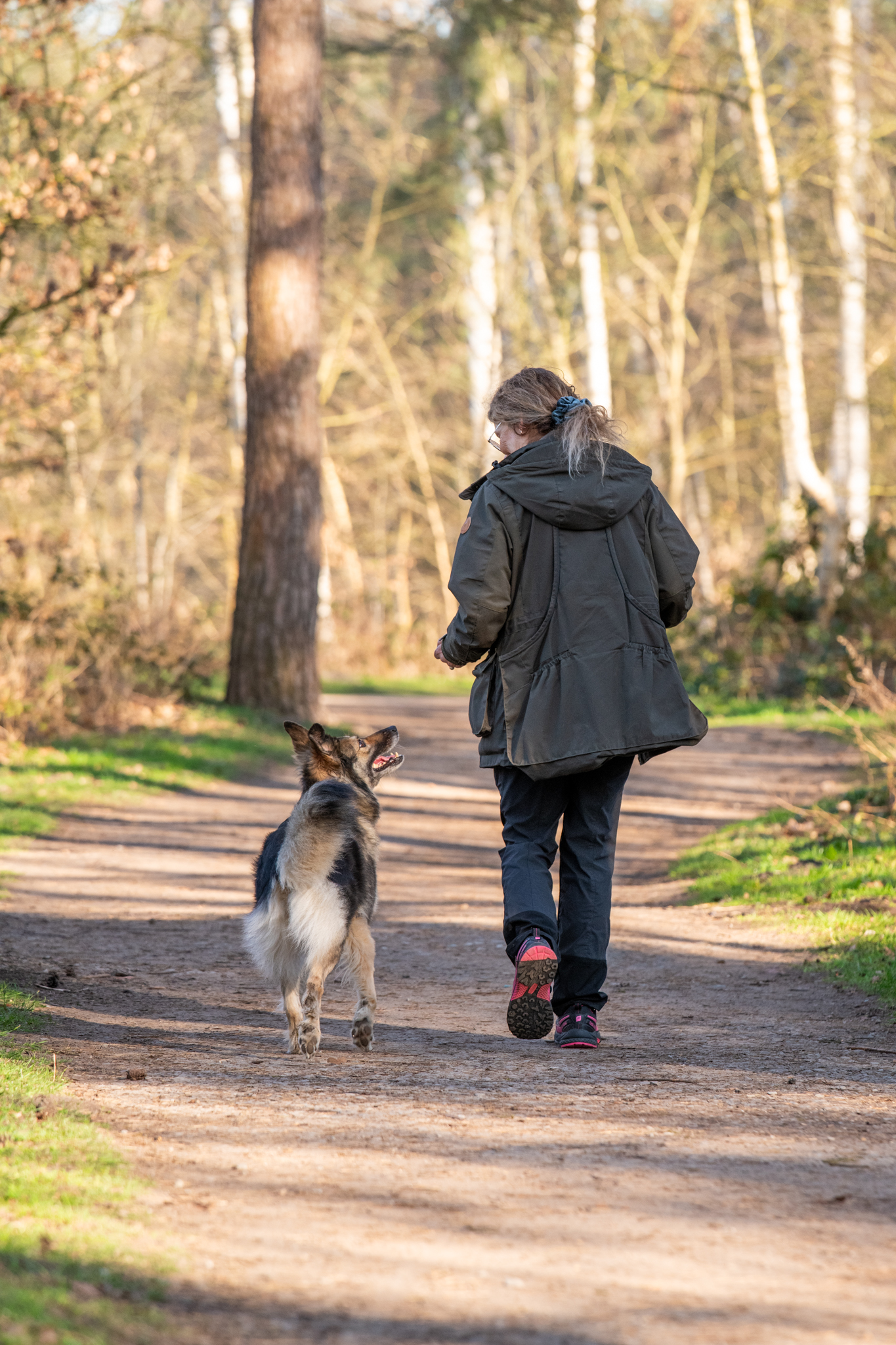 Heike Fix beim Hundetraining